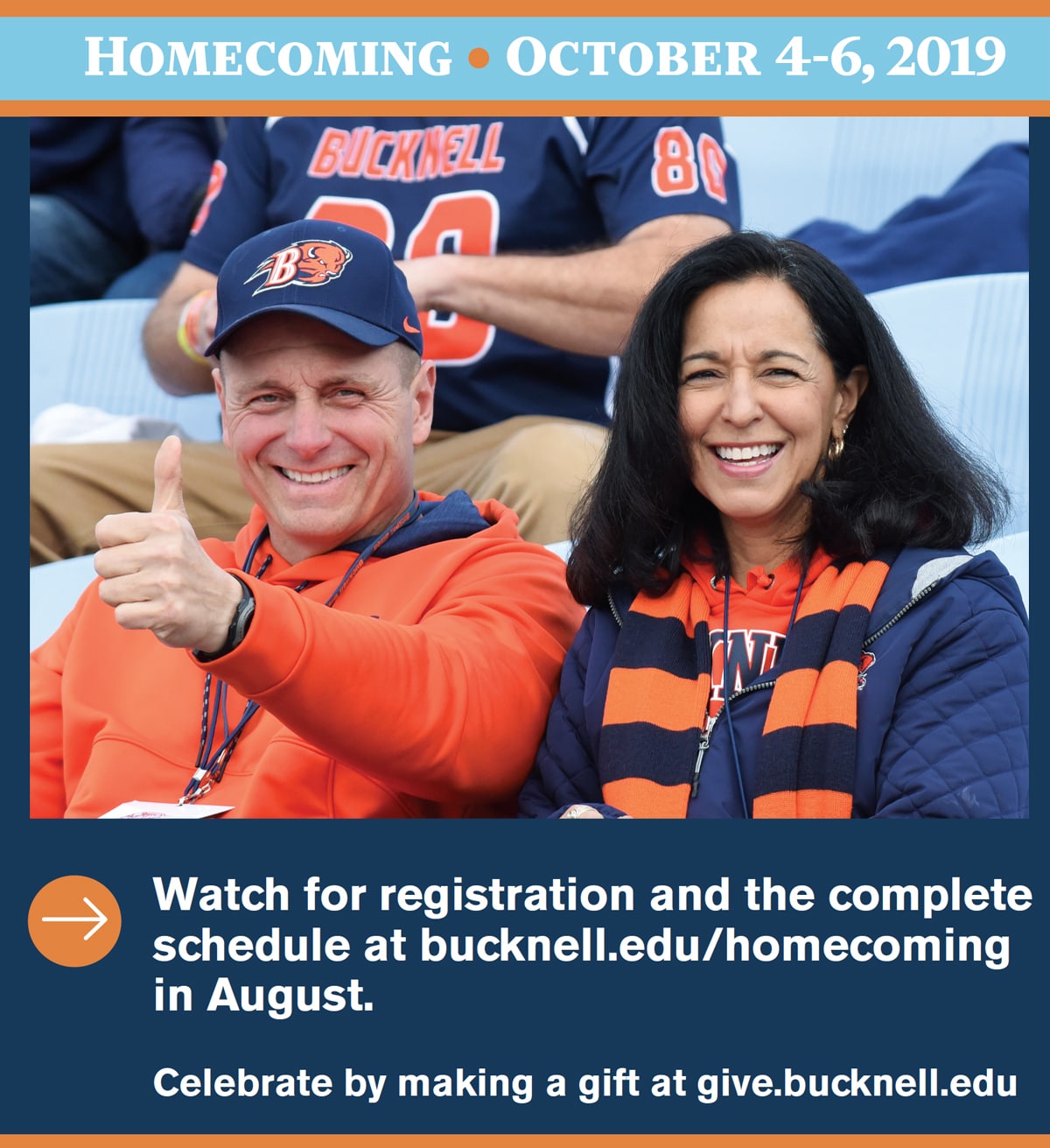 Homecoming 2019 Bucknell Advertisement