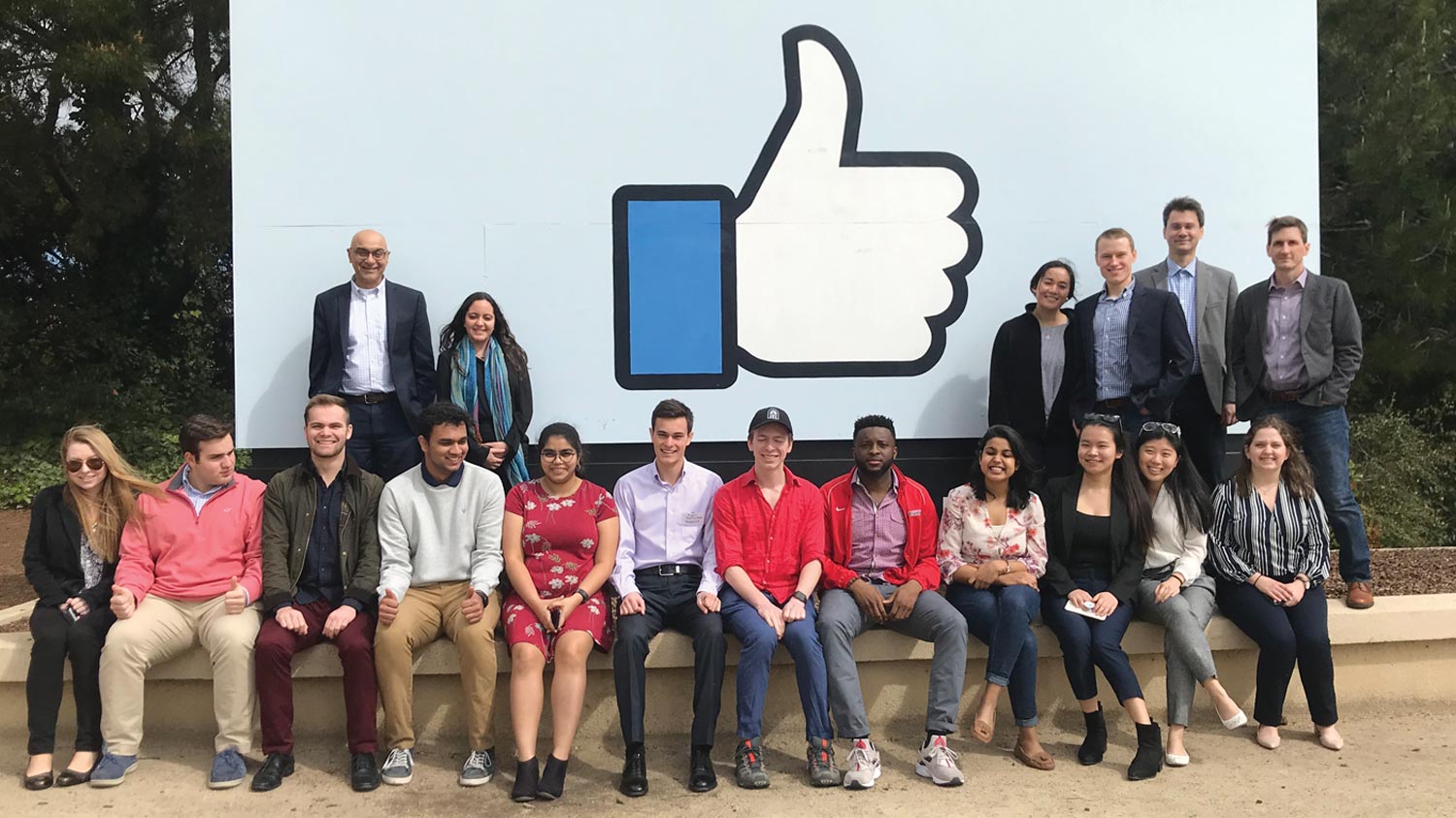 Tour of the Facebook campus with Bucknell