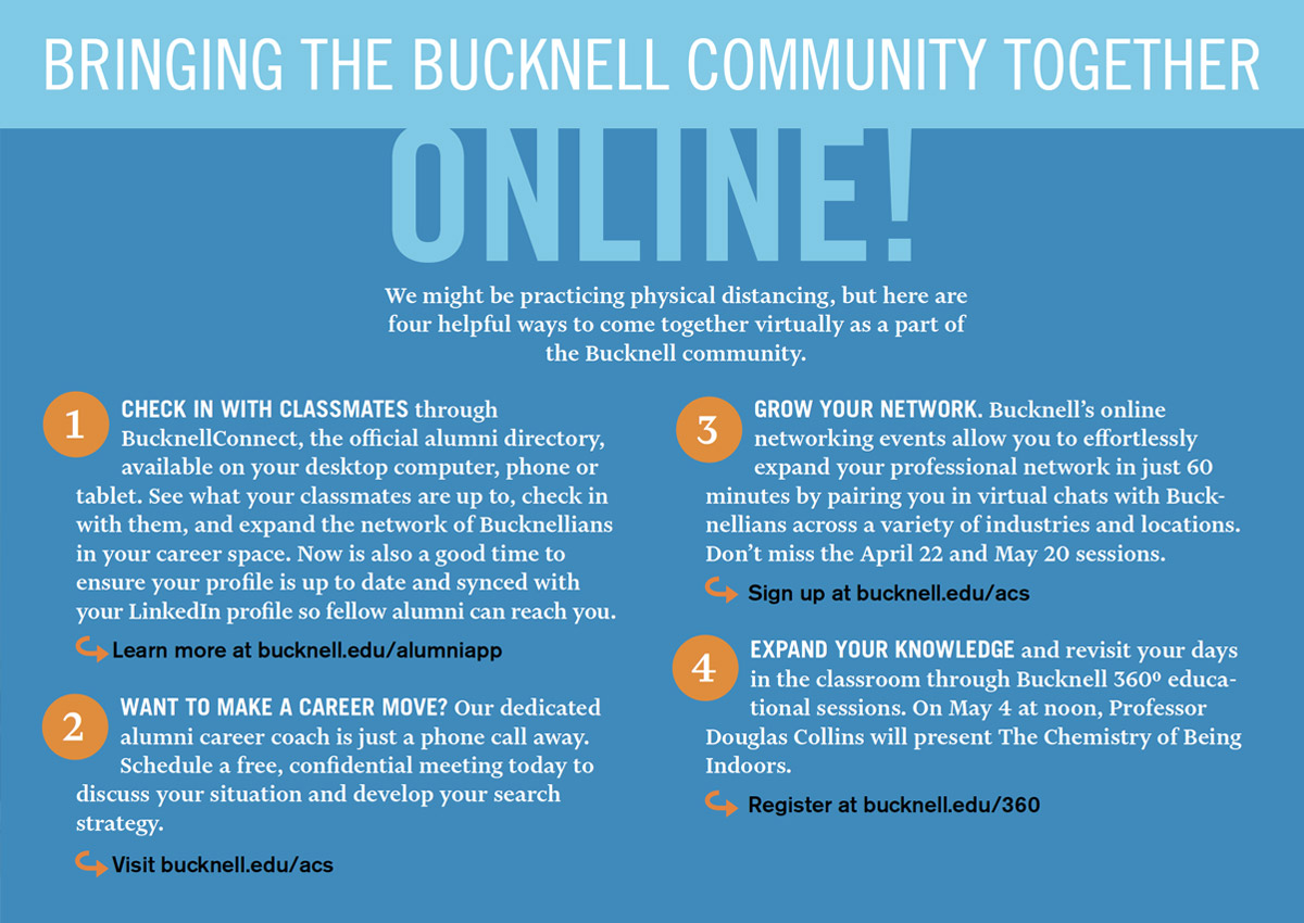 Bringing Bucknell Together Online Bucknell Advertisement