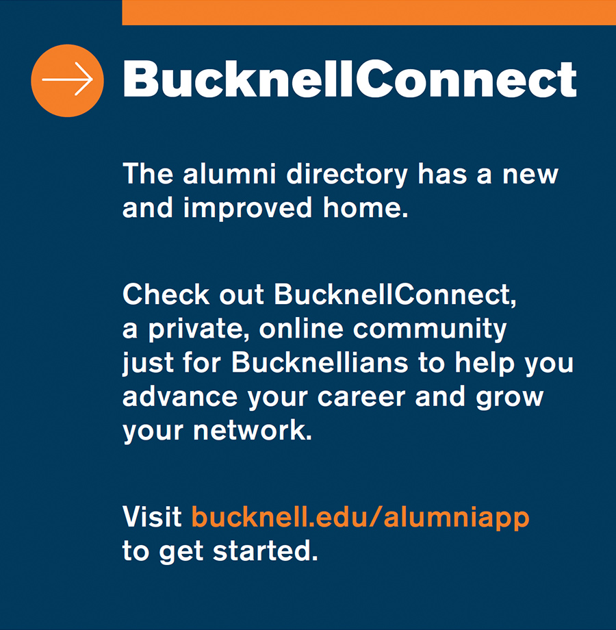 Bucknell Connect Bucknell Advertisement
