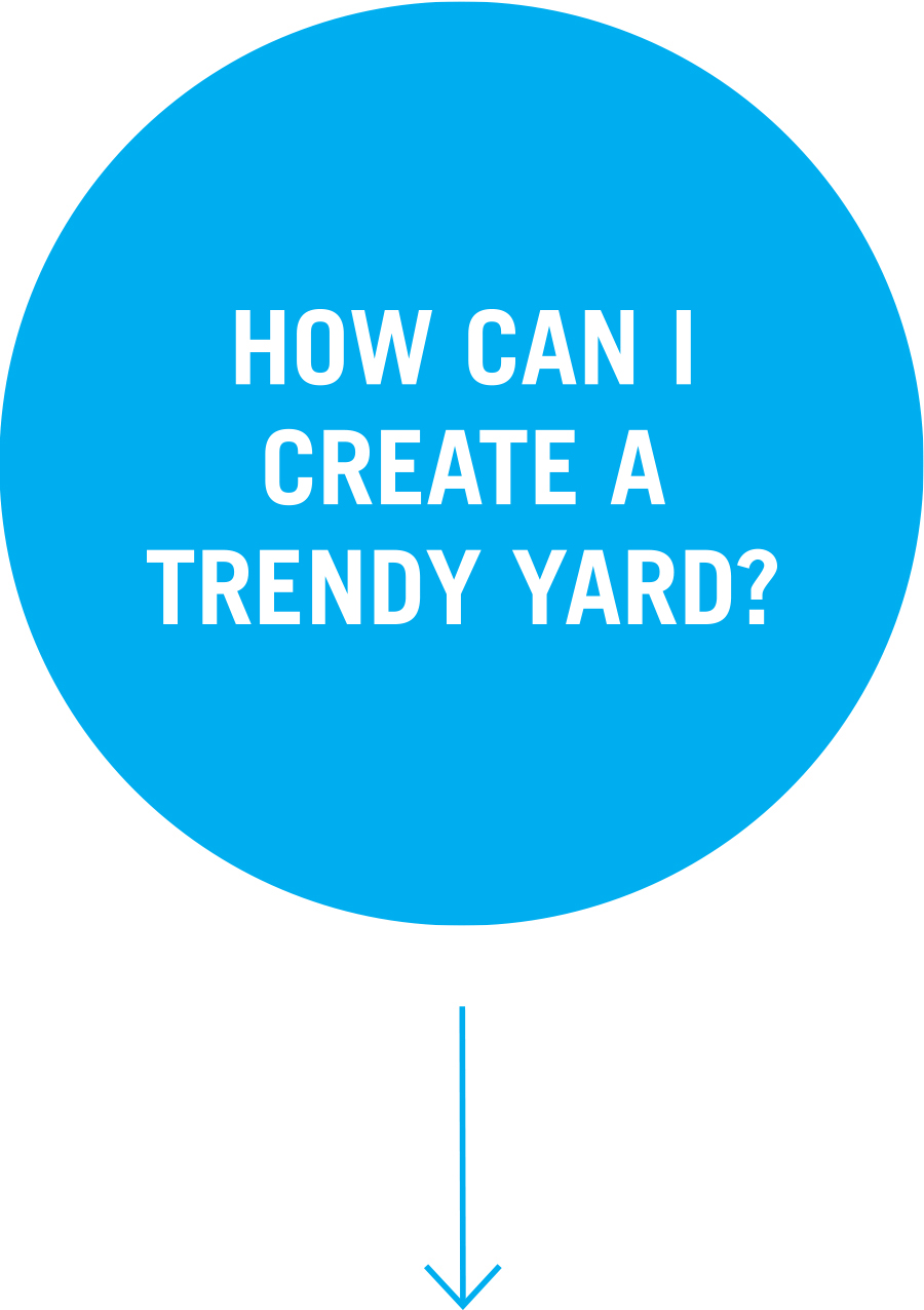 Question 5: How can I create a trendy yard?