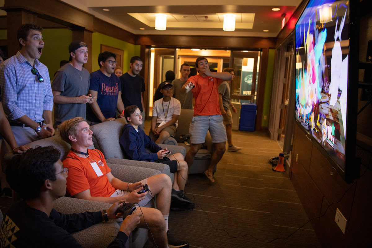Bucknell students playing video games