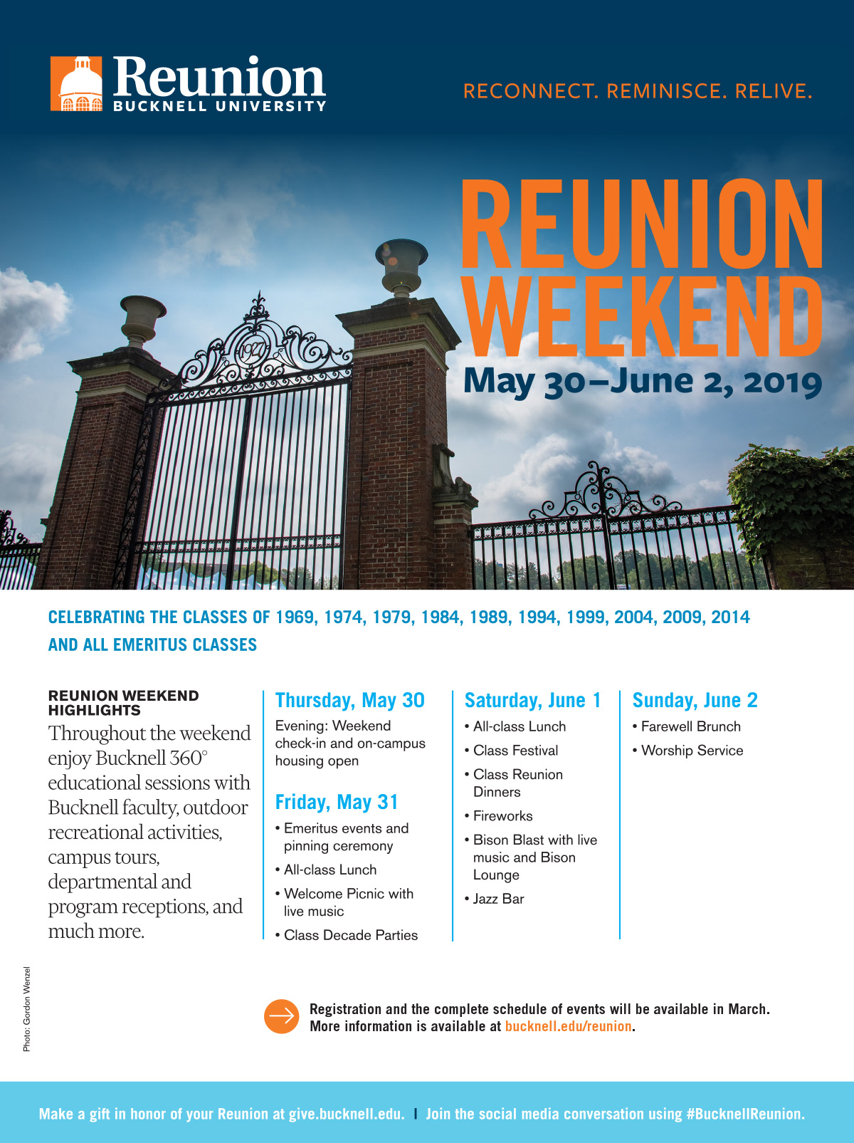 Reunion Weekend Bucknell Advertisement