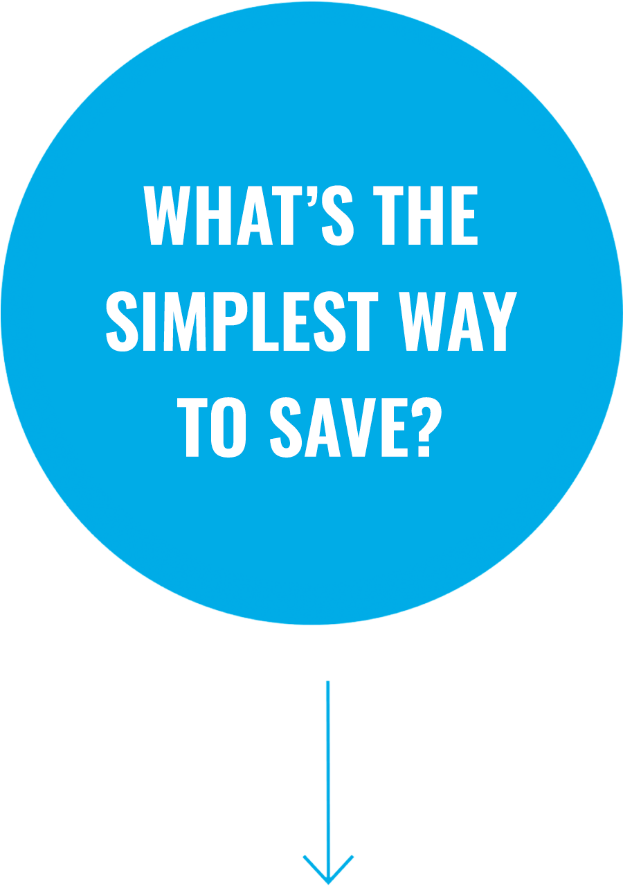 Question 1: What's the simplest way to save?