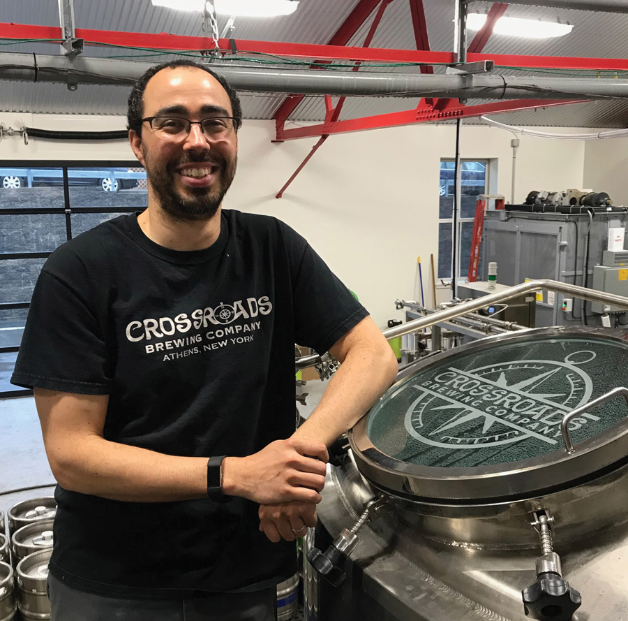 Christian Ryan, who majored in management, is now the production manager at Crossroads Brewing Co. in Catskill, N.Y.