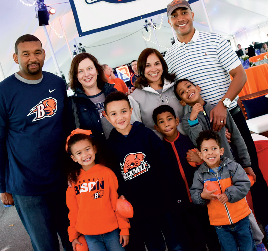 family at a Bucknell event