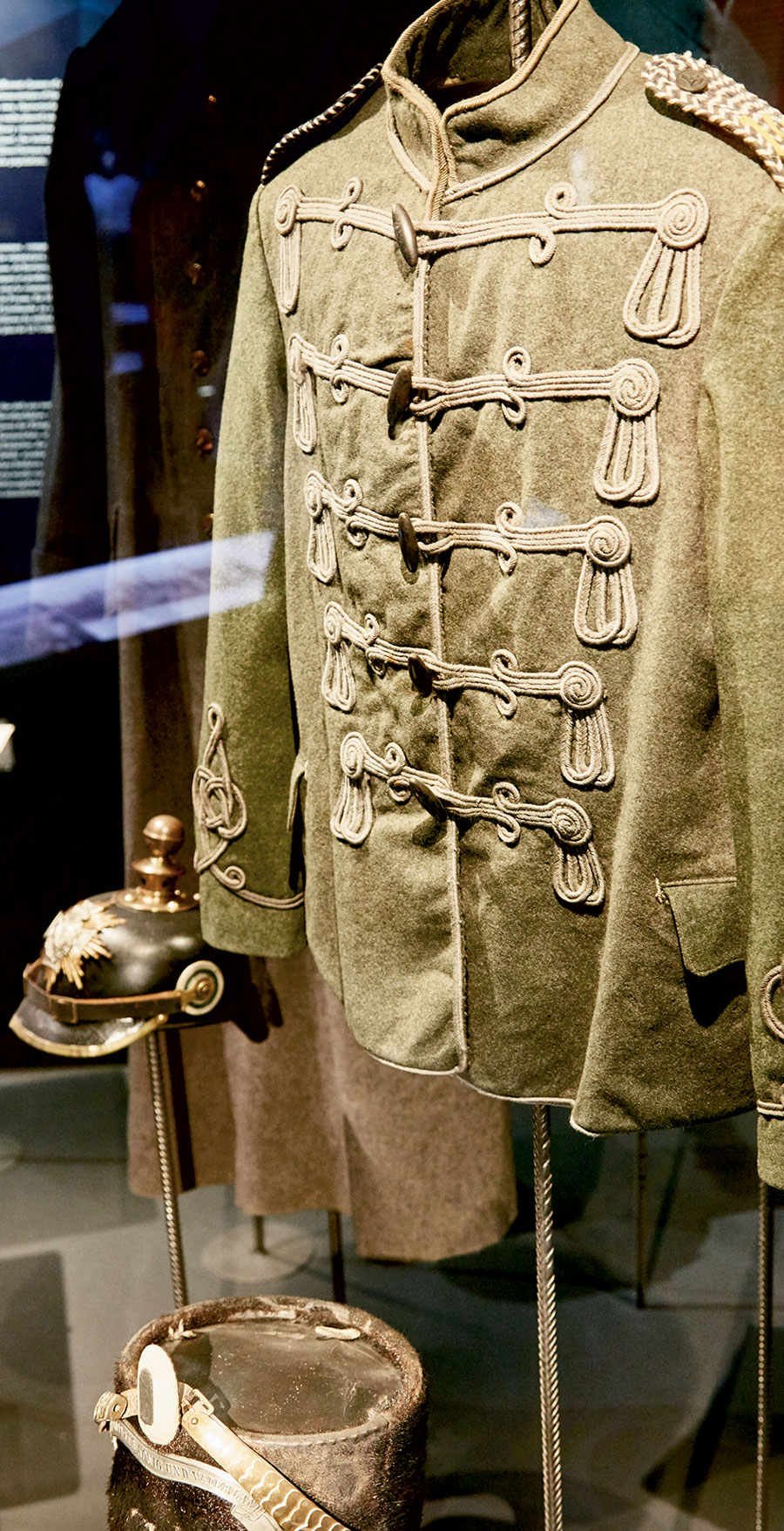 Soldier's uniform on display