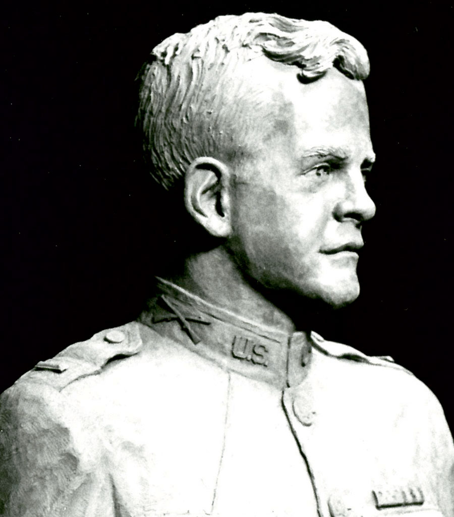 The KLARC: A bust of Dwite Schaffner