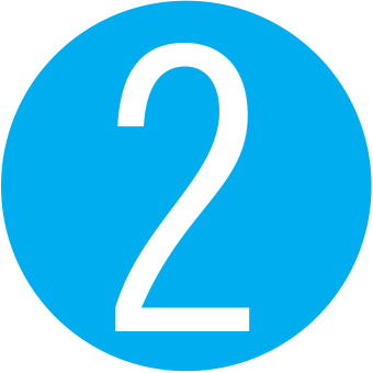 Blue Number Circle