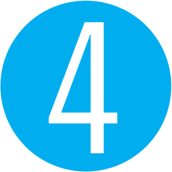 Blue Circle with a number