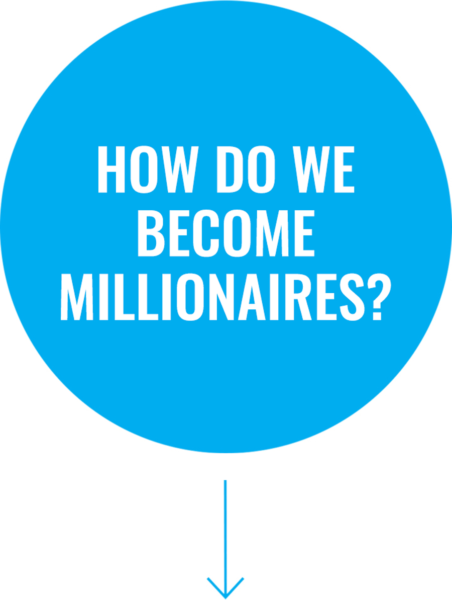 How do we become millionaires?