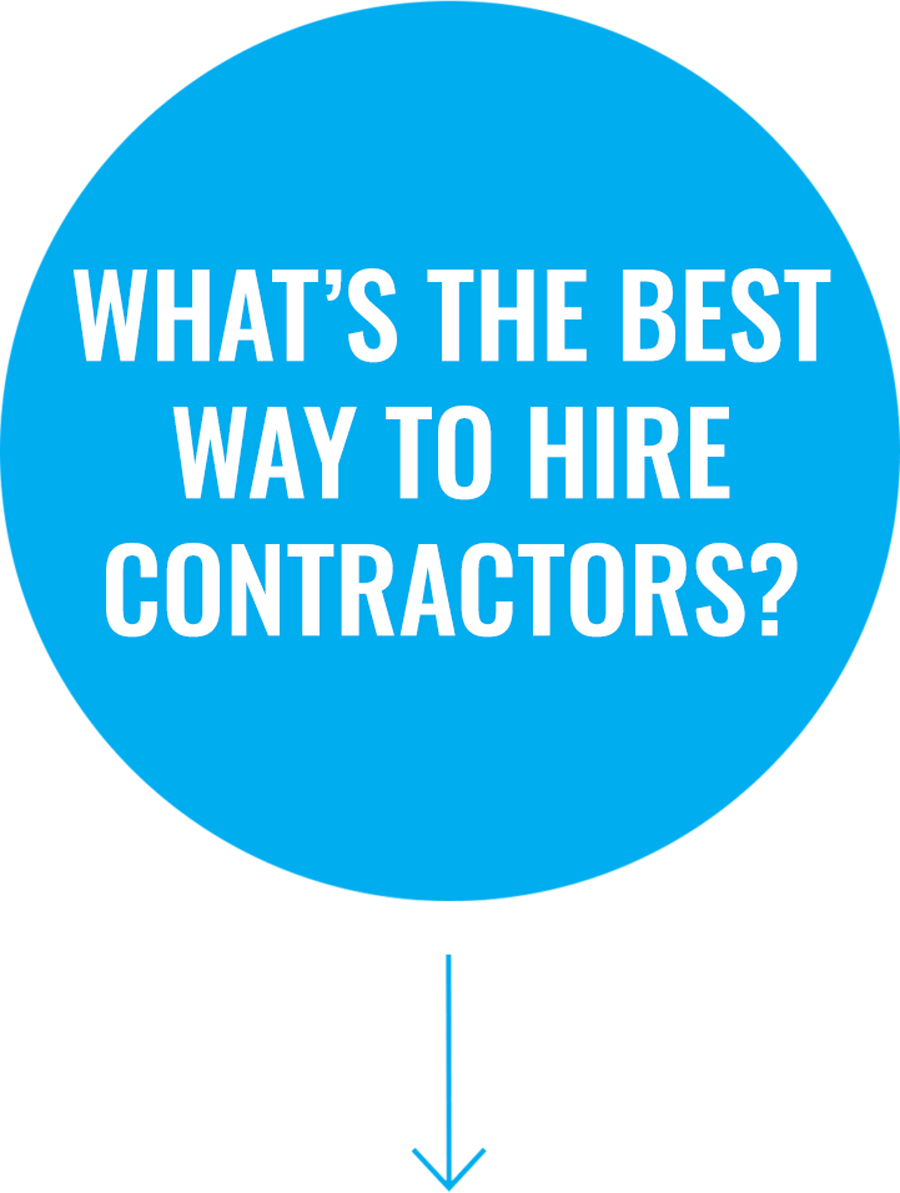 What’s the best way to hire contractors?