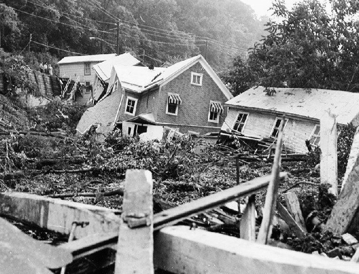 Herndon, south of Selinsgrove, was perhaps the hardest-hit community in the Susquehanna River Valley