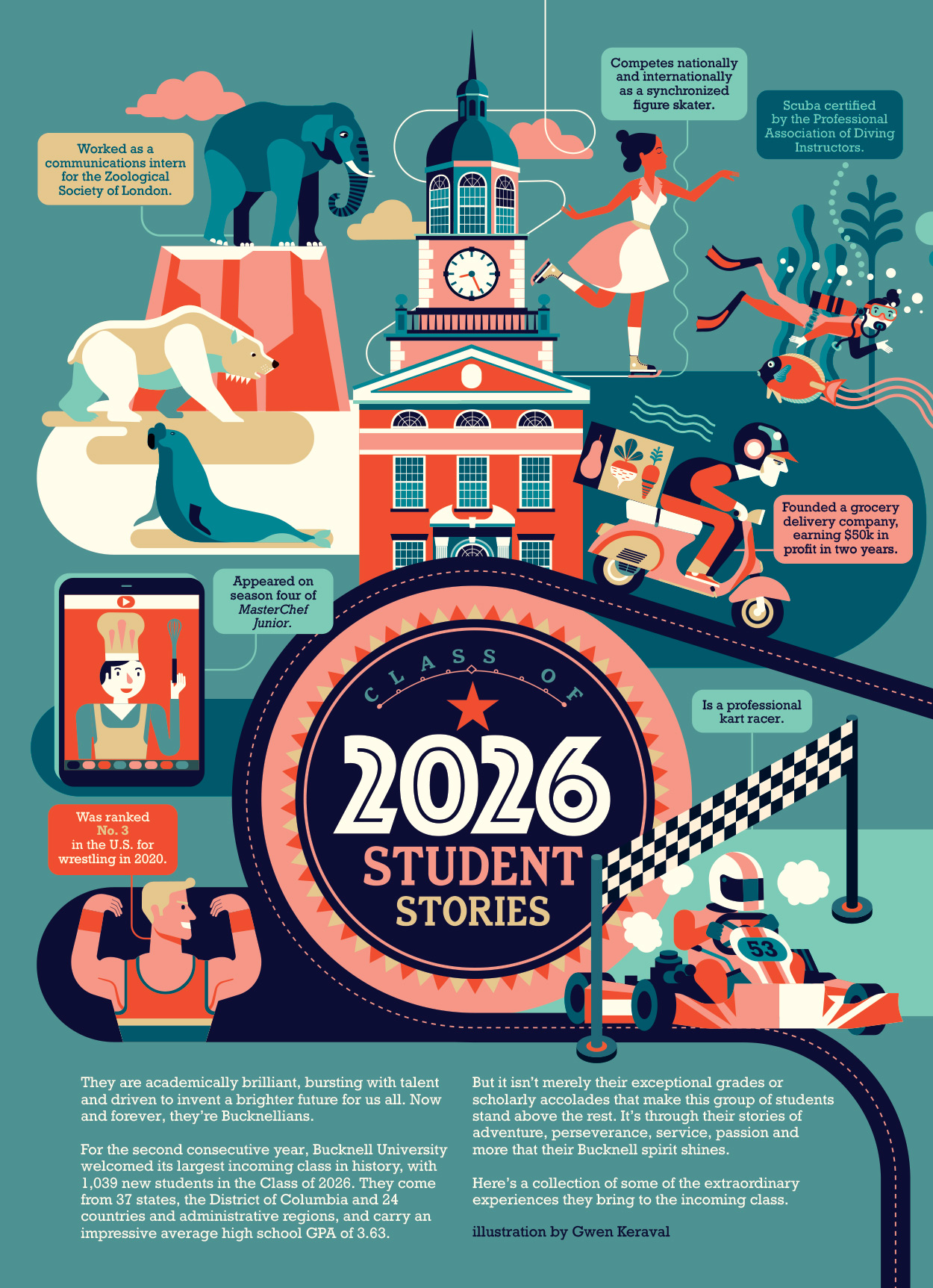 Class of 2026 Student illustration