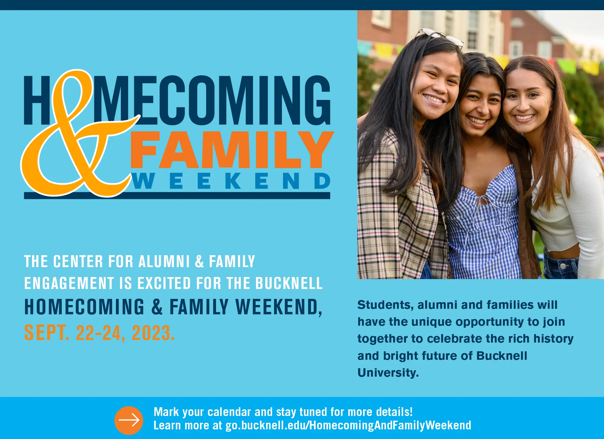 Bucknell Homecoming & Family Weekend Advertisement
