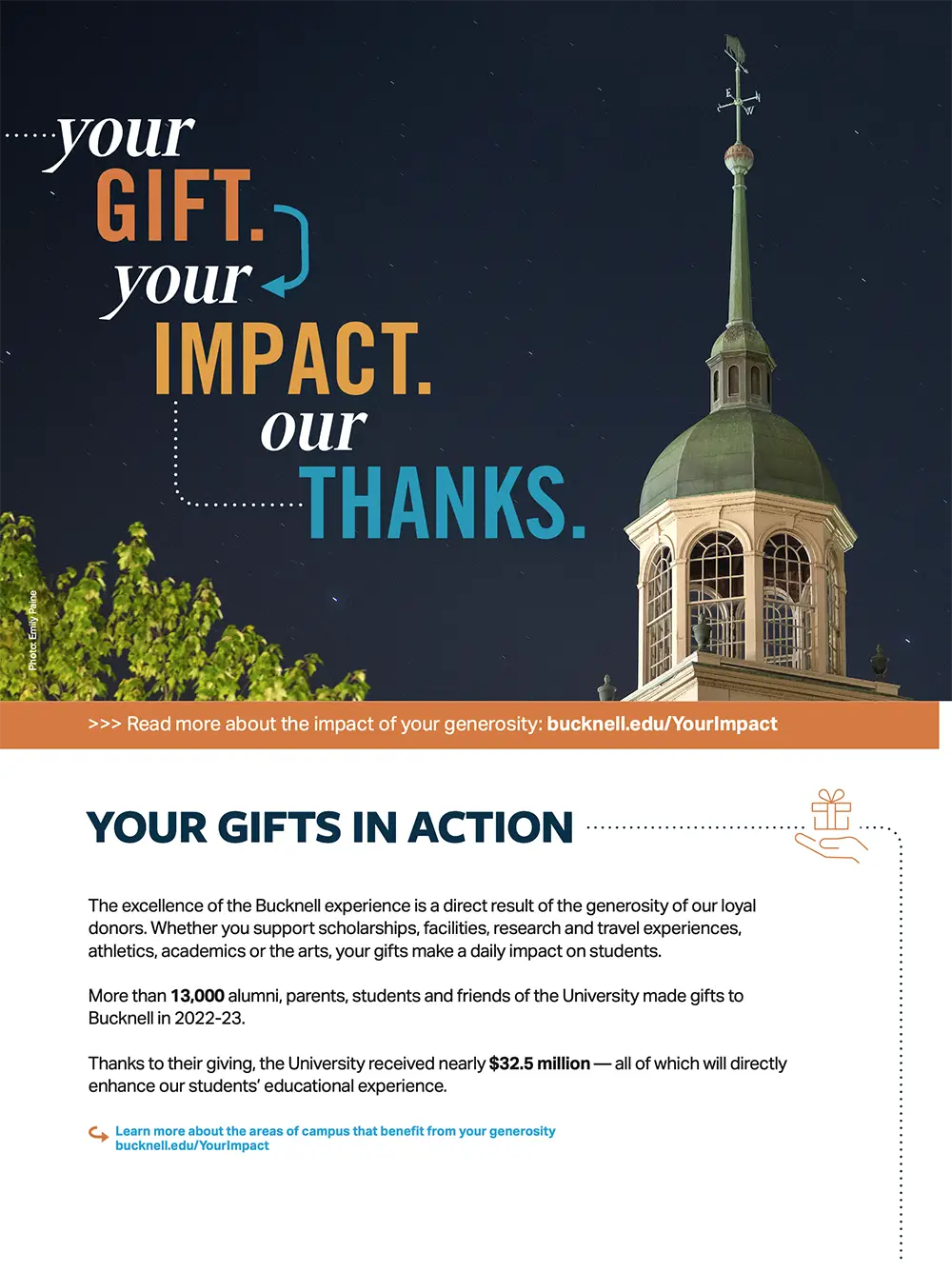 Bucknell Your Impact Advertisement
