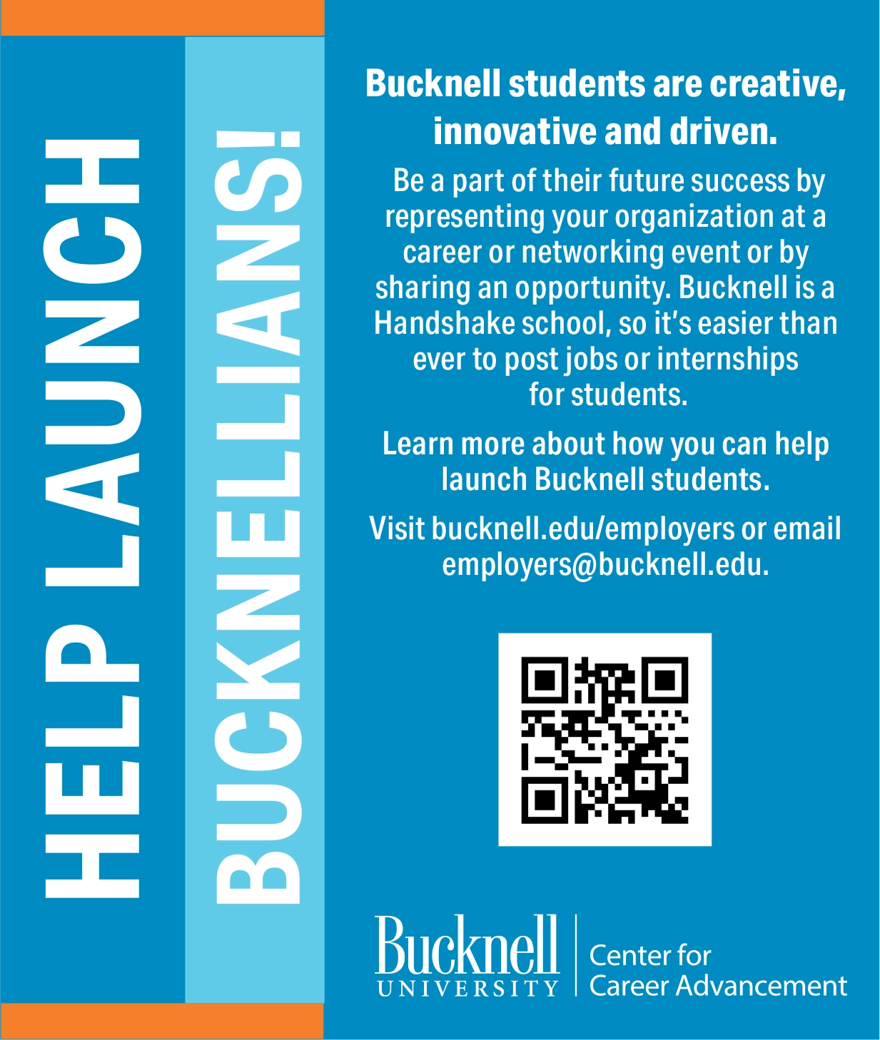Bucknell Center for Career Advancement Advertisement
